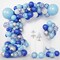 Blue Balloons Garland Arch Kit, Blue and White Balloons, Royal Blue Baby Blue White Sliver Balloon Arch for Baby Shower Birthday Graduation Party Decorations